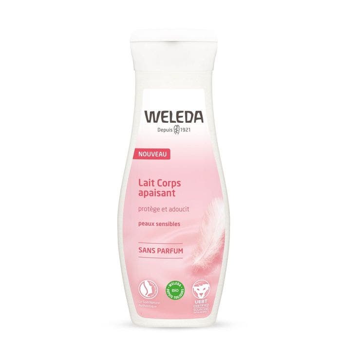 Lait Corps apaisant sans parfum 200ml Peaux sensibles Weleda