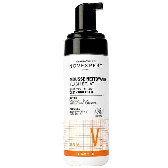 Mousse Nettoyante Flash Eclat 150ml Vitamine C Novexpert