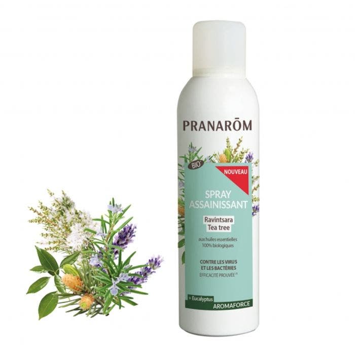 Spray Assainissant Ravintsara - Tea Tree Bio 400ml Aromaforce Pranarôm