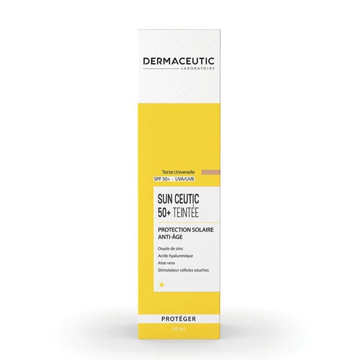 Protection solaire anti-âge Spf50+ 50ml Sun Ceutic Protéger Teinte universelle Dermaceutic