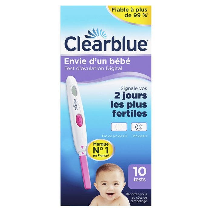 Test D'ovulation Digital 10 Tests- Clear Blue - Easypara
