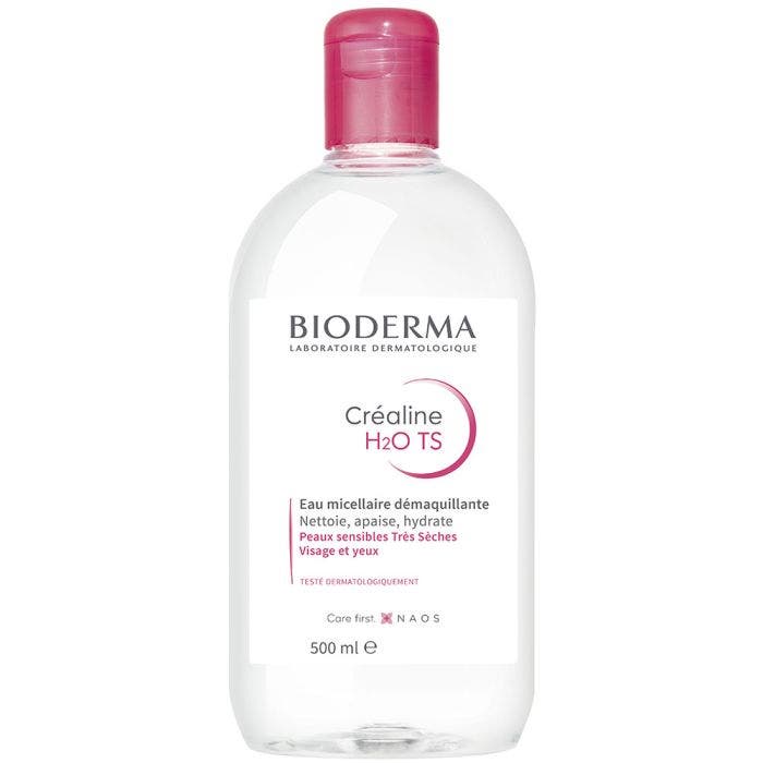 Eau Micellaire Douce 500ml Crealine Peaux Très Sèches à Tendance à l'Eczéma Bioderma