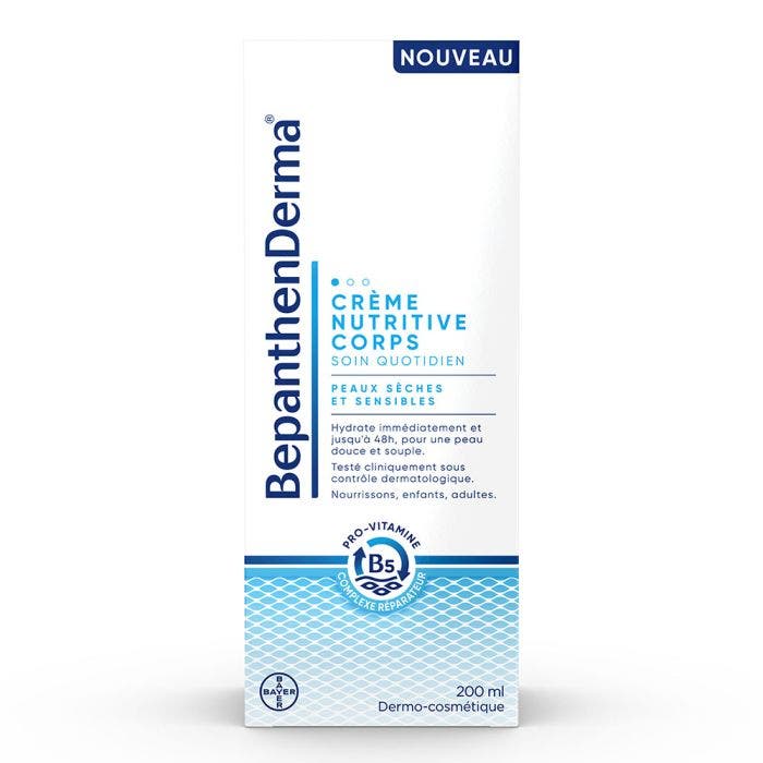 Derma Crème Nutritive Corps Tube 200ml Bepanthen