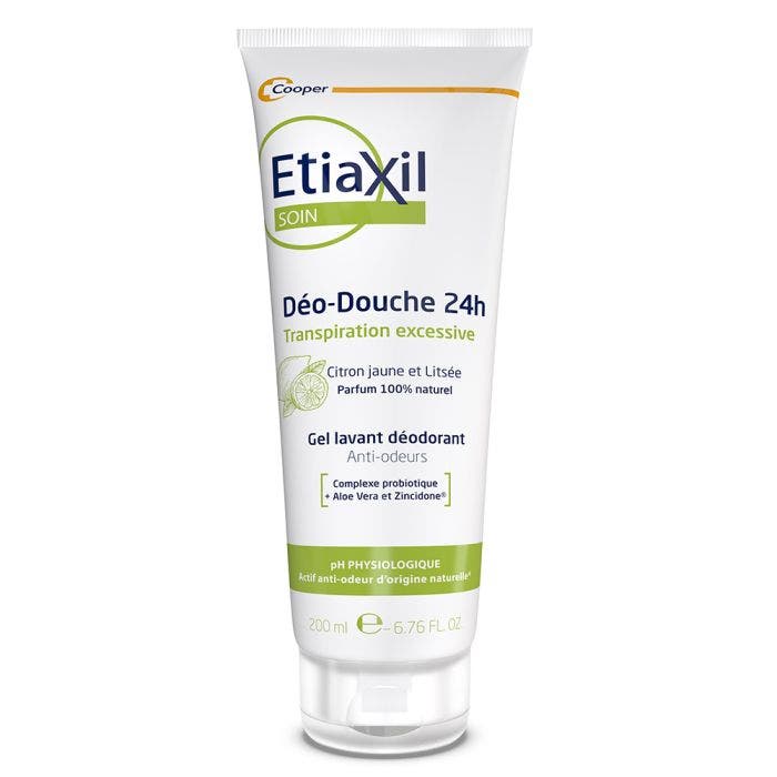 Déo-douche 24h Citrus Transpiration Excessive 200ml Soin douche Peaux Sensibles Etiaxil