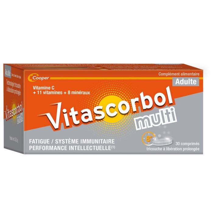 Adultes 30 Comprimes Multi Vitascorbol