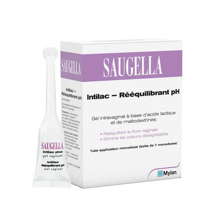 Gel Intravaginal 7 Monodoses Intilac Rééquilibrant pH Saugella