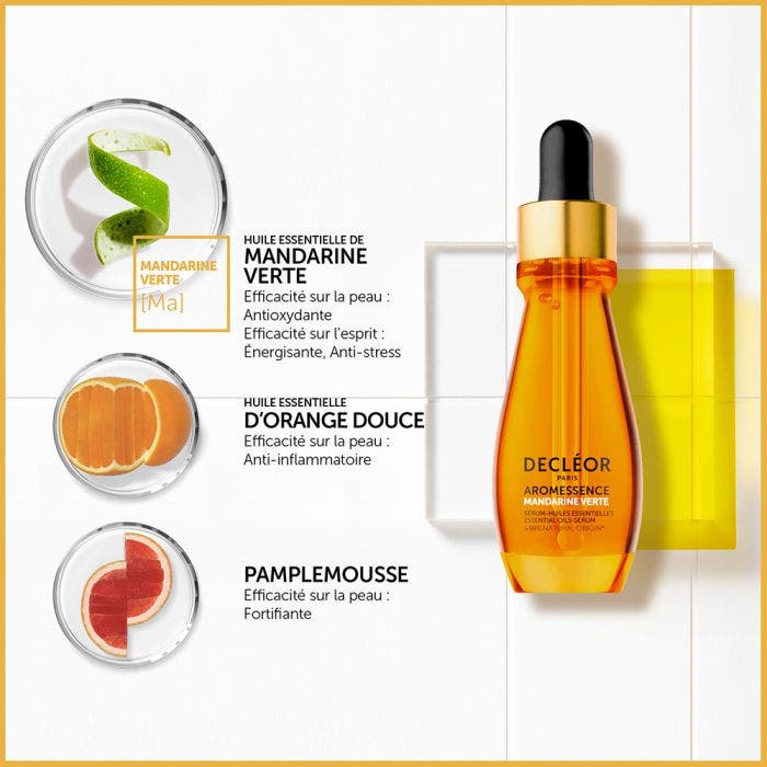 Sérum éclat Aromessence 15ml Mandarine Verte huiles essentielles Decléor