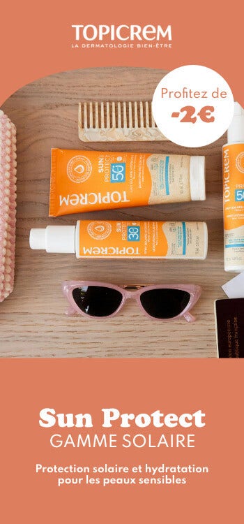 Profitez de -2€ sur une sélection de produits Topicrem !